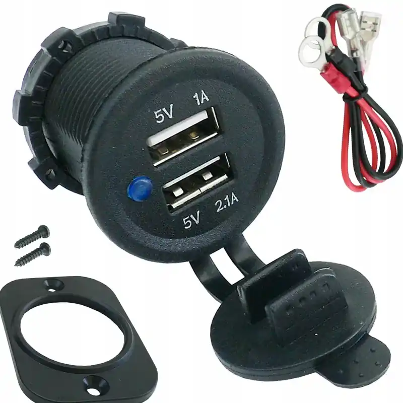 42606 ROZG.ŁADOWARKA 12/24V 2xUSB-2,1A-DEDAL Rabat