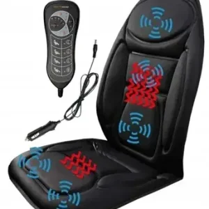MATA GRZEWCZA MASUJĄCA 12V PLECY MASAŻER NA SIEDZENIE AUTA 5 TRYBÓW PILOT Premium