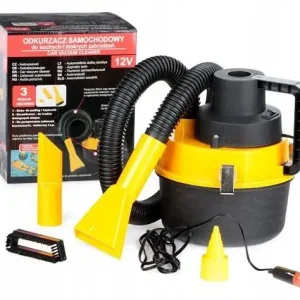 Szybka dostawa 2 x Odkurzacz Samochodowy Wodny Mocny 2w1 + Końcówki - Do Auta, Łodzi, Kemp