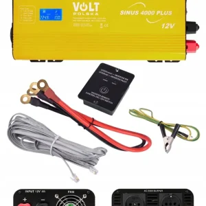 Darmowa dostawa PRZETWORNICA PRĄDU NAPIĘCIA 12V 230V 4000 SINUS PL