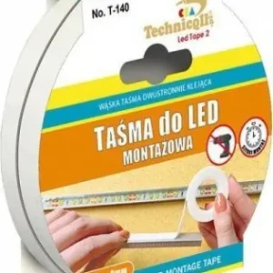 Oryginalny Technicqll TAŚMA MONTAŻOWA DO LED 2-5M-9MM (1 SZT)