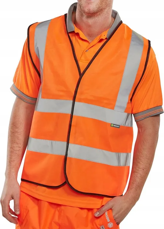 Kamizelka ostrzegawcza BEESWIFT, rozm. L, pomarańczowa Wysoka jakość