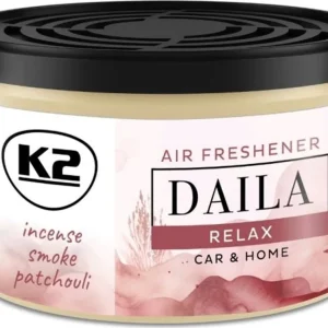 K2 DAILA RELAX Zapach w Puszce do Auta Samochodu do Domu Paczula Promocja