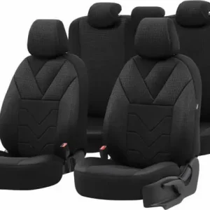 AMiO Komplet pokrowców na fotele samochodowe OTOM TEMPO 1501 BLACK NZ Tani