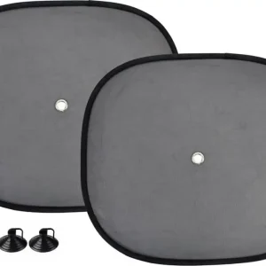 AMiO 01537 Osłony boczne przeciwsłoneczne 2 sztuki czarne 44x38cm Oryginalny