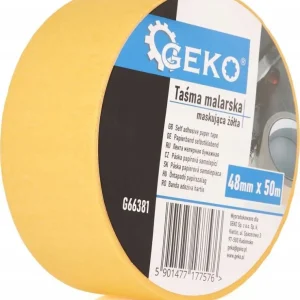 Geko Taśma malarska – maskująca żółta – 48mm x 50m (48) Popularny