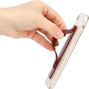 Popularny Hurtel Samoprzylepny uchwyt do telefonu na palec z suwakiem różowy Samoprzylepny uchwyt do telefonu na palec z suwakiem różowy