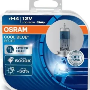 Osram Automobilinės lemputės Osram Cool Blue Boost H4, 100/90W, 2 vnt. Promocja
