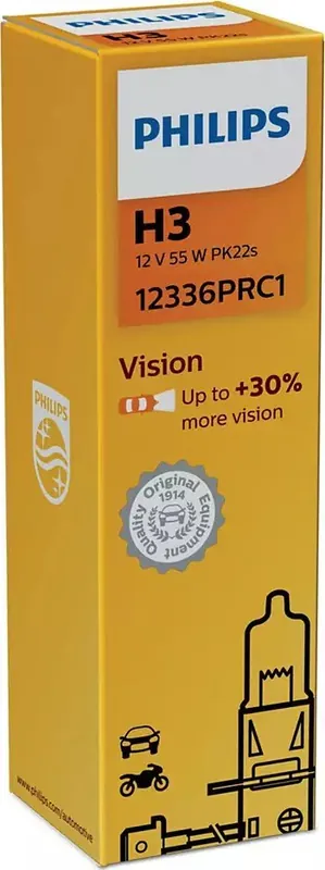 Oryginalny Philips ŻARÓWKA 12V H3 55W PK22S PHILIPS 12455