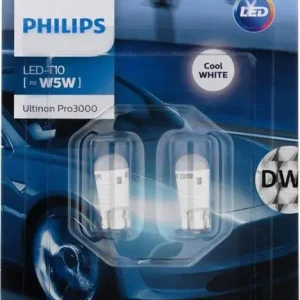 Autentyczny Philips Żarówki LED PHILIPS W5W T10 Ultinon Pro3000 SI 6000K (2 sztuki)