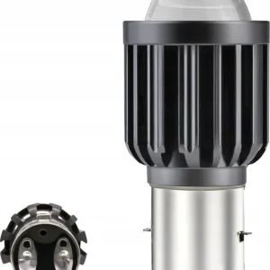 Tani SKLEPLEDY ŻARÓWKA LED BA20D MOTOCYKLOWA 6000K SOCZEWKA