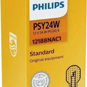 Autentyczny Philips ŻARÓWKA PSY24W 12V/24W PG20/4 (POMARAŃCZOWA) 1SZT