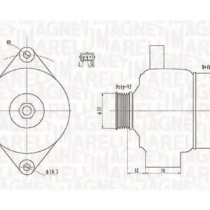 MAGNETI MARELLI Alternator 063732026010 063732026010 Bezpieczna płatność