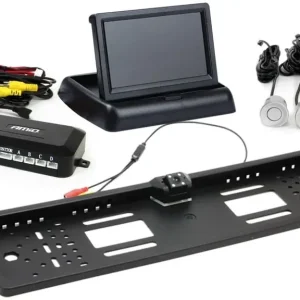Zestaw czujników parkowania tft02 4,3" z kamerą hd-402-led 4 sensory srebrne Tani
