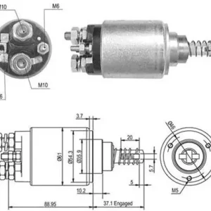 MAGNETI MARELLI Włącznik elektromagnetyczny, rozrusznik MAGNETI MARELLI 940113050389 Oferta