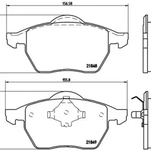 Tylko dziś BREMBO Zestaw klocków hamulcowych, hamulce tarczowe P 85 039