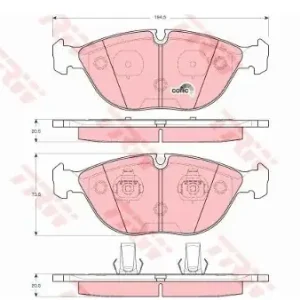 TRW Zestaw klocków hamulcowych, hamulce tarczowe GDB1285 Oferta