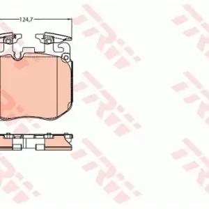 TRW Zestaw klocków hamulcowych, hamulce tarczowe GDB2147 Promocja