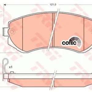 Niska cena TRW Zestaw klocków hamulcowych, hamulce tarczowe GDB3208