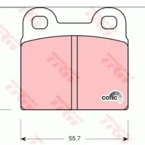 TRW Zestaw klocków hamulcowych, hamulce tarczowe GDB102 Oferta