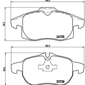 Ekspresowa dostawa BREMBO Zestaw klocków hamulcowych, hamulce tarczowe P 10 011