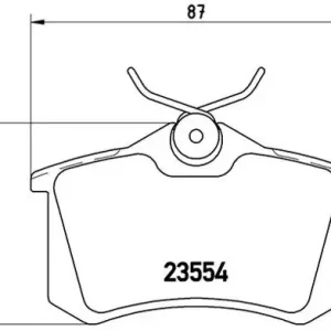 Autentyczny BREMBO Zestaw klocków hamulcowych, hamulce tarczowe P 85 017