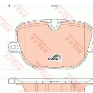 TRW Zestaw klocków hamulcowych, hamulce tarczowe GDB1824 Promocja