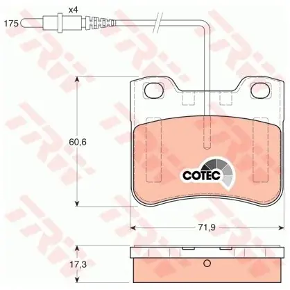 Zwrot pieniędzy TRW Zestaw klocków hamulcowych, hamulce tarczowe GDB1031