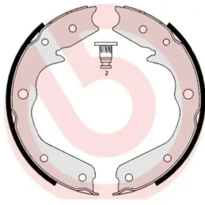 Oferta limitowana BREMBO Zestaw szczęk hamulcowych, hamulec postojowy S 59 527