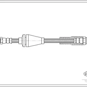 Oryginalny Przewód hamulcowy elastyczny Corteco 19031605