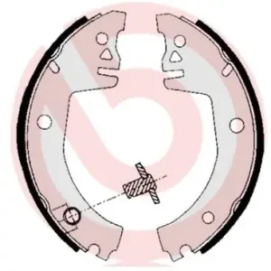 BREMBO Zestaw szczęk hamulcowych S 85 512 Niska cena