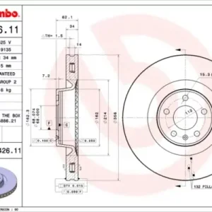 BREMBO Tarcza hamulcowa 09.C426.11 Kup teraz
