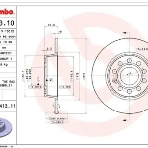 BREMBO 08.B413.11 Niska cena