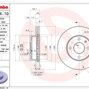 Popularny BREMBO Tarcze hamulcowe (komplet 2 sztuk) 09.5134.10