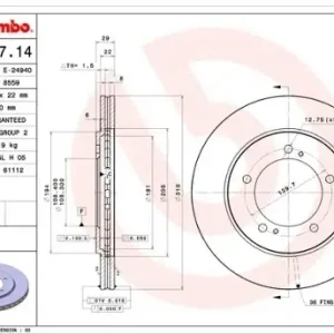 Bezpieczna płatność BREMBO 09.9727.14