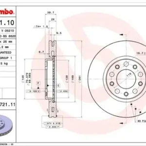 Zwrot pieniędzy BREMBO 09.A721.11