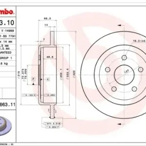 Bezpieczna płatność BREMBO 08.A863.11