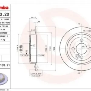Zwrot pieniędzy BREMBO 08.9163.21