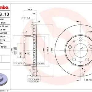 Darmowa dostawa BREMBO 09.A458.10