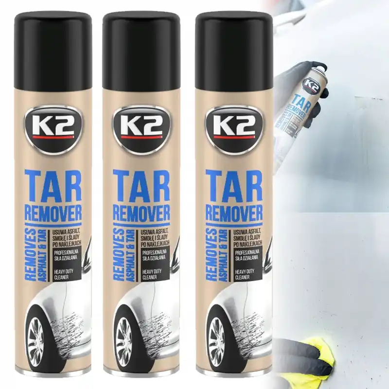 3 x K2 TAR REMOVER w aerozolu do usuwania asfaltu, żywicy, smoły, klejów i naklejek Darmowa dostawa