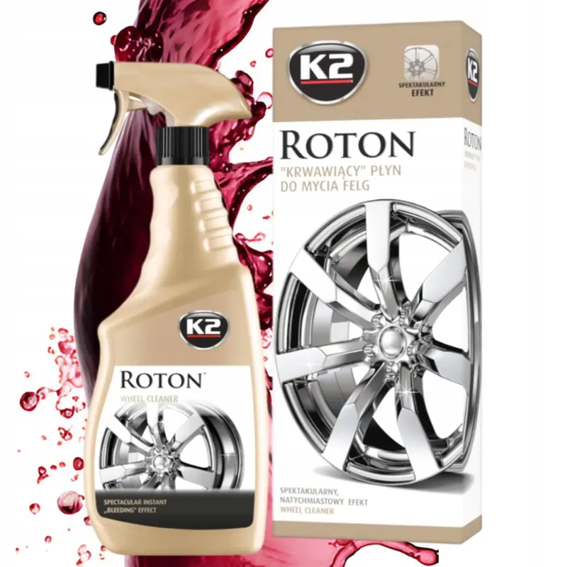 K2 ROTON PŁYN DO CZYSZCZENIA FELG ALUMINIOWYCH Z EFEKTEM KRWAWEJ FELGI Rabat