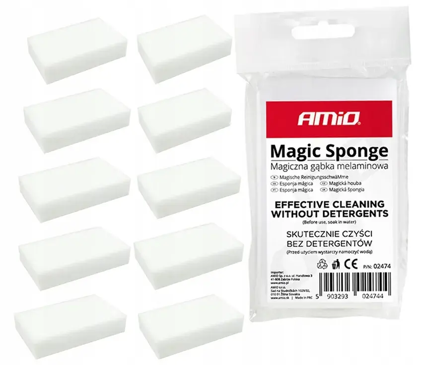 Premium 10xMAGICZNA GĄBKA DO CZYSZCZENIA PLAM USUWA BRUD MOCNA BEZPIECZNA SKUTECZNA