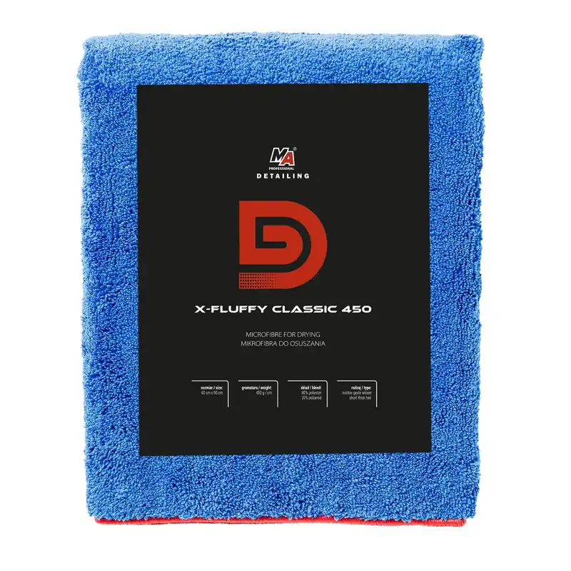 MA Professional Detailing X-FLUFFY CLASSIC 450GSM mikrofibra do osuszania Bezpieczna płatność