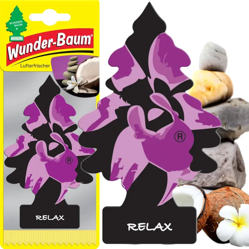 Zwrot pieniędzy WUNDER BAUM ZAWIESZKA ZAPACHOWA DO SAMOCHODU AUTA ODŚWIEŻACZ choinka RELAX