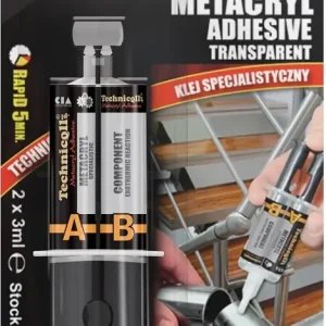 KLEJ METAKRYLOWY BEZBARWNY X-468 TECHNICQLL Premium