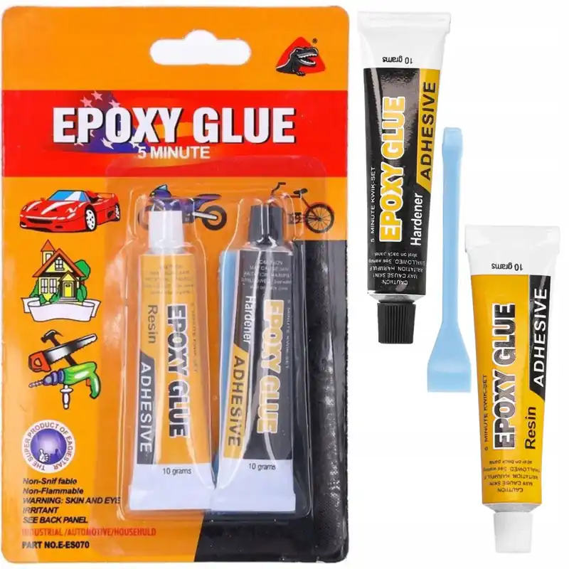 Klej DWUSKŁADNIKOWY Epoksydowy MOCNY Jak STAL Uniwersalny UTWARDZACZ Zestaw Niska cena