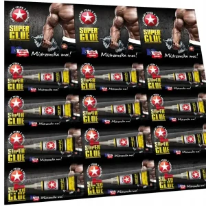 12x Klej SUPER GLUE 2g z Gwiazdką Błyskawiczny Sekundowy Uniwersalny Mocny Autentyczny