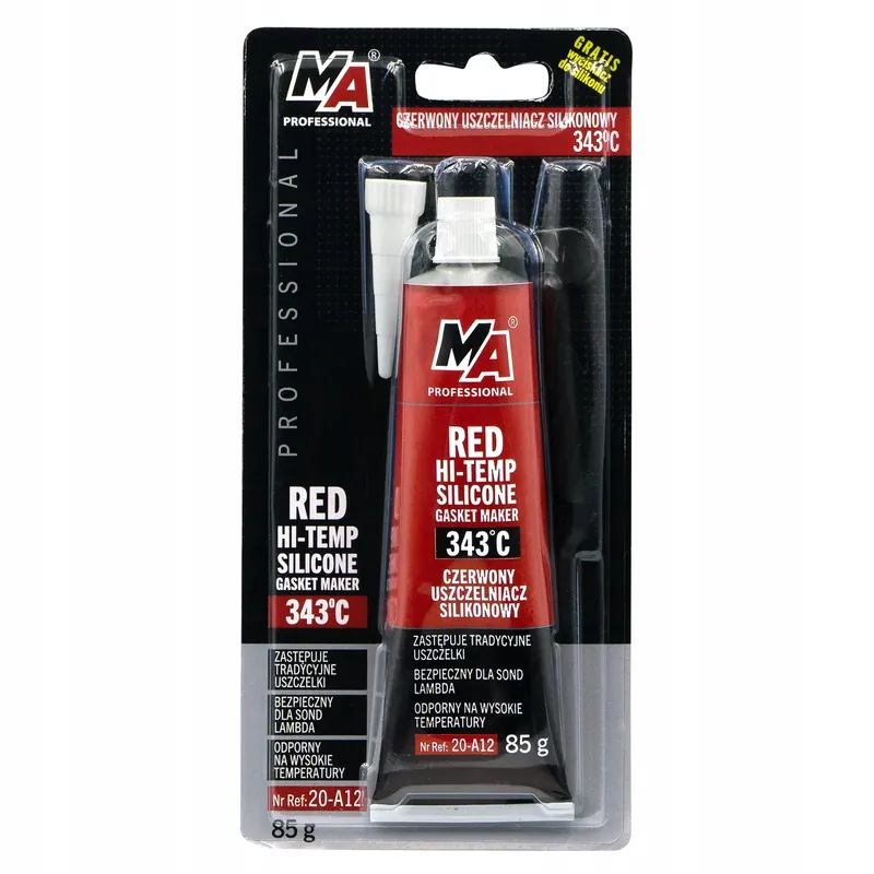 Ostatnia szansa SILIKON CZERWONY 85G 343 STOPNI 20-A12 AMTRA