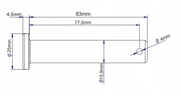 Popularny Sworzeń Górny Wieszaka Prawy Ursus Mf3 Mf4 Hartowany Morga