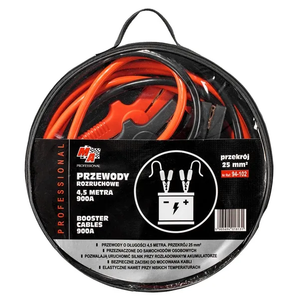 Oferta Przewody Rozruchowe Profesjonalne 900A 4,5m 25mm2